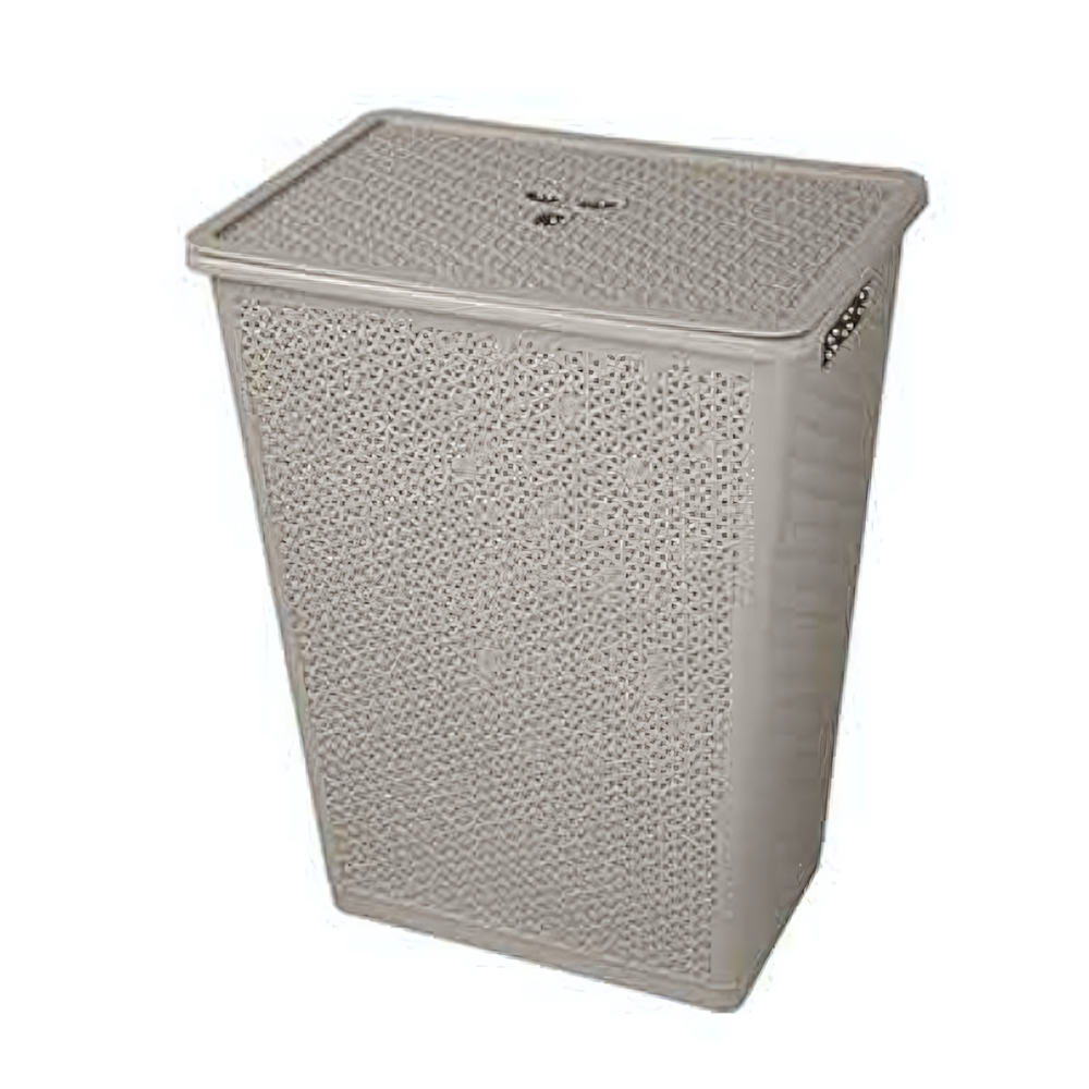 Корзина для белья "Wenge" 35л, 399х272х460 мм (серый)