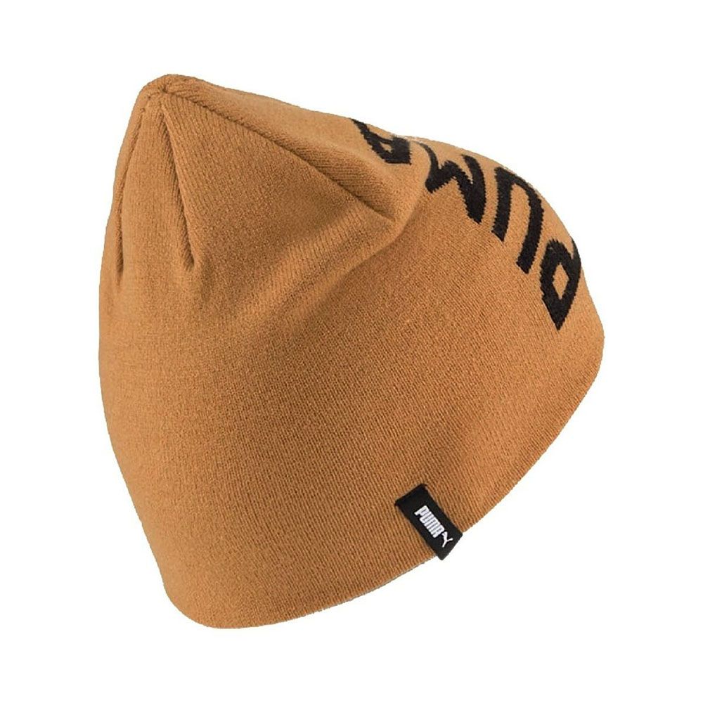 Шапка PUMA Ess Classic Cuffless Beanie, 02343310, 94% акрил, 5% полиамид, 1% эластан, горчичный