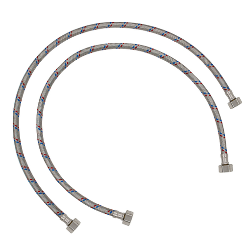 Подводка гибкая для воды г/г, 1/2" 80см