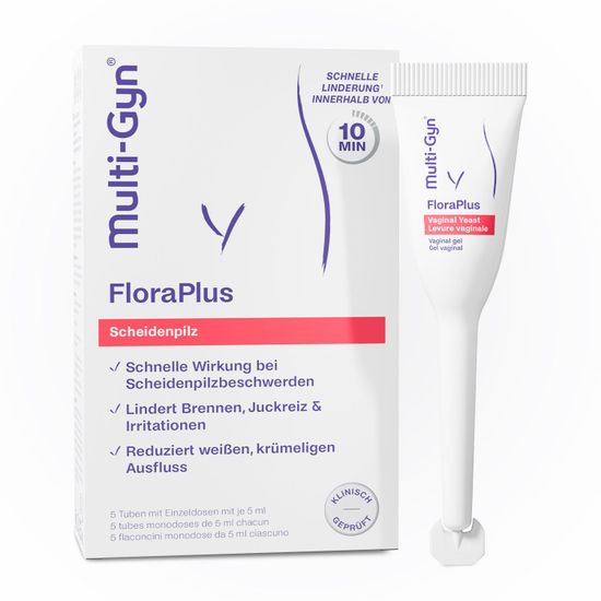 Multi-Gyn Flora Plus – быстрый эффект при симптомах вагинального дрожжевого грибка