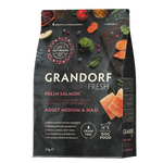 GRANDORF FRESH Salmon & Potato Medium&Maxi - лосось & батат для средних, крупных собак от 1 года (Биоразлагаемая упаковка)
