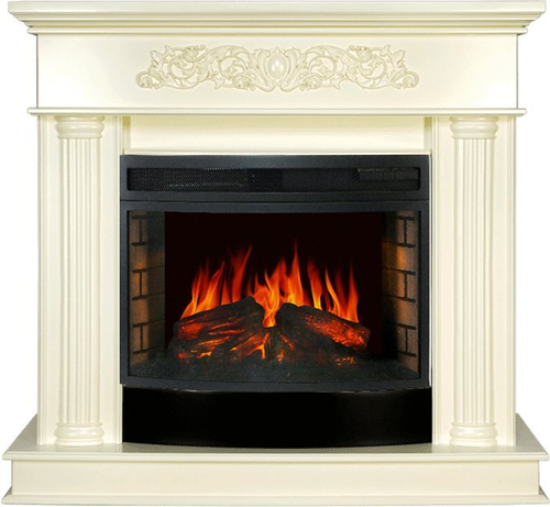 Каминокомплект Gloria - Слоновая кость с очагом Dioramic 25 LED FX