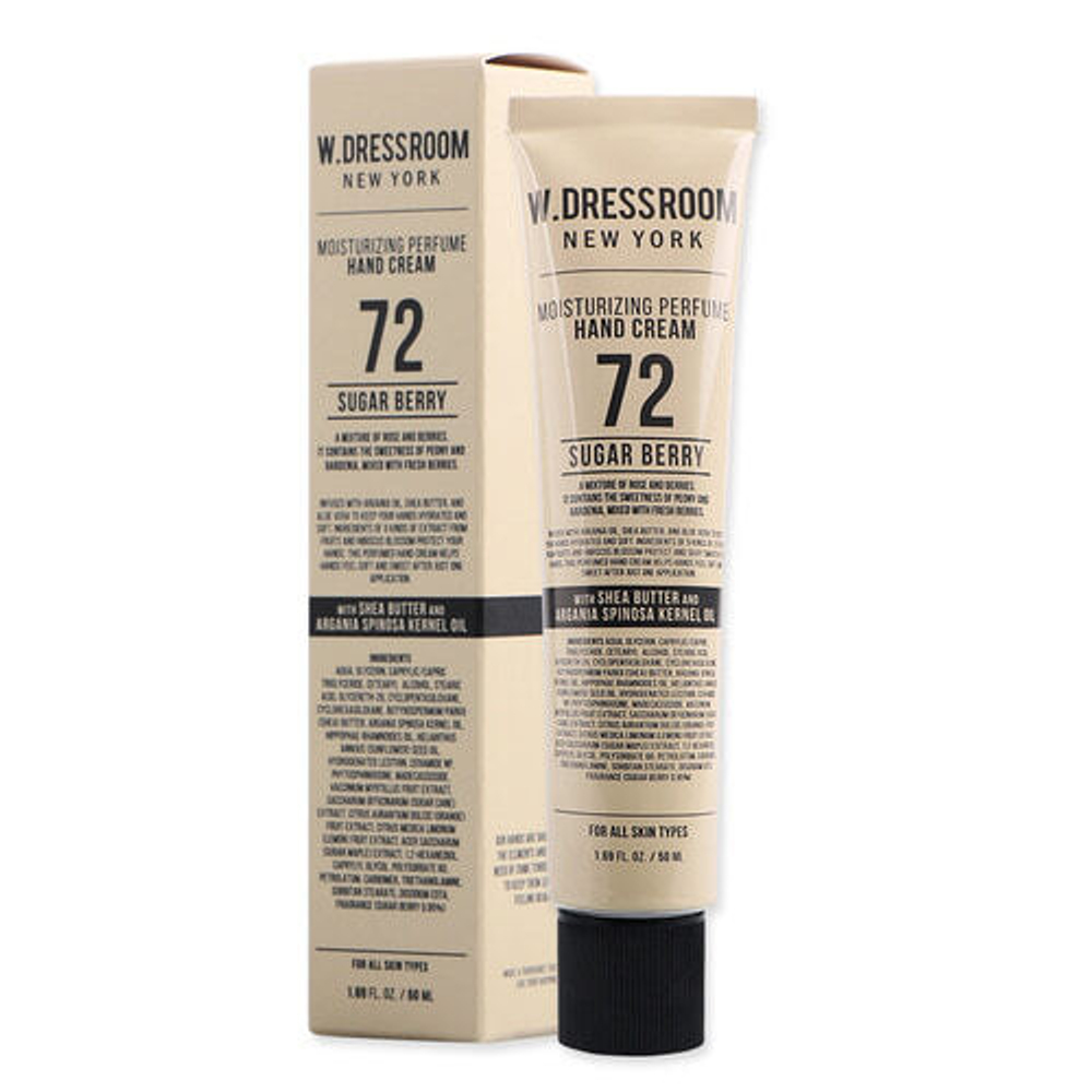 W.DRESSROOM Moisturizing Perfume Hand Cream No.72 50 ml | Крем для рук с ягодным запахом