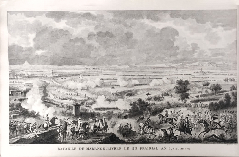 Битва при Маренго. Гравюра из альбома Военные кампании Франции. Париж. 1834