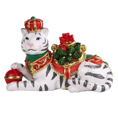 Фигурка декоративная полирез, Тигр султан, 6х4х8.8 см, 87591