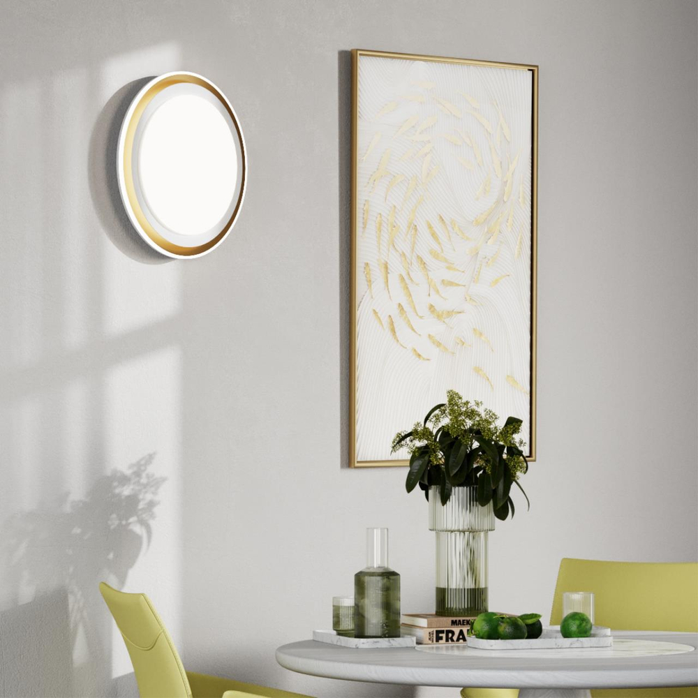 7630/DL PALE SN 151 Светильник пластик/золотистый LED 48Вт 3000-6300K D410 IP43 пульт ДУ SETTA