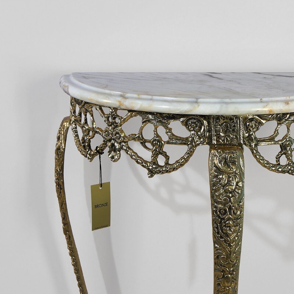 Bello De Bronze Консоль Мейа Луа, золото