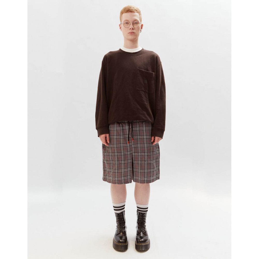 Шорты БИЧ Семейные серо-красные