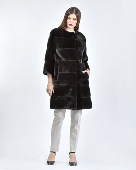 Шуба из меха норки