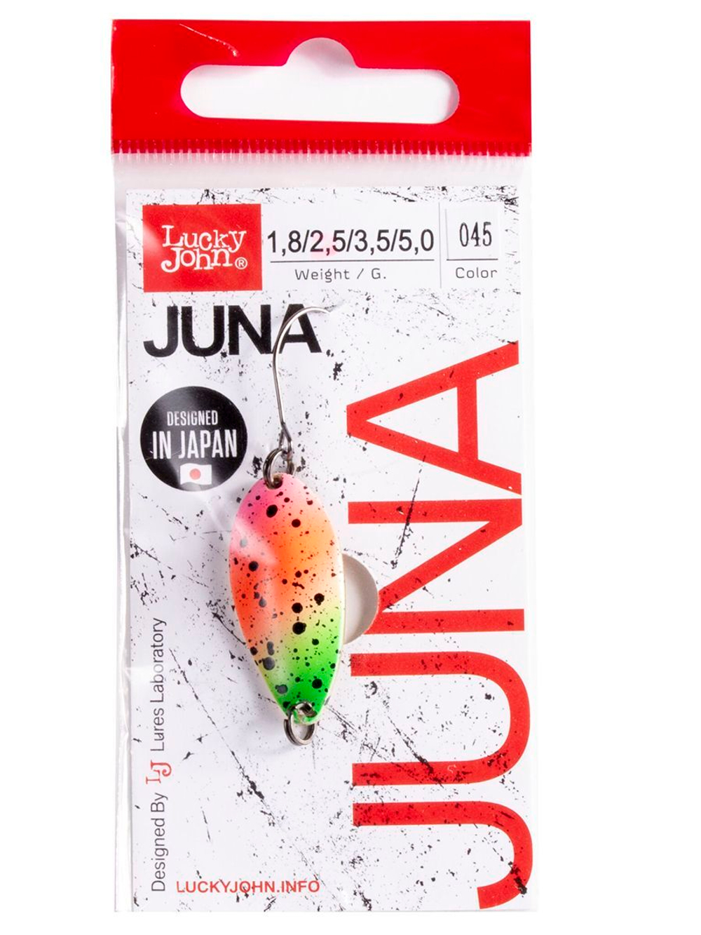 Блесна колеблющаяся Lucky John JUNA длина 30мм/2,5г 046