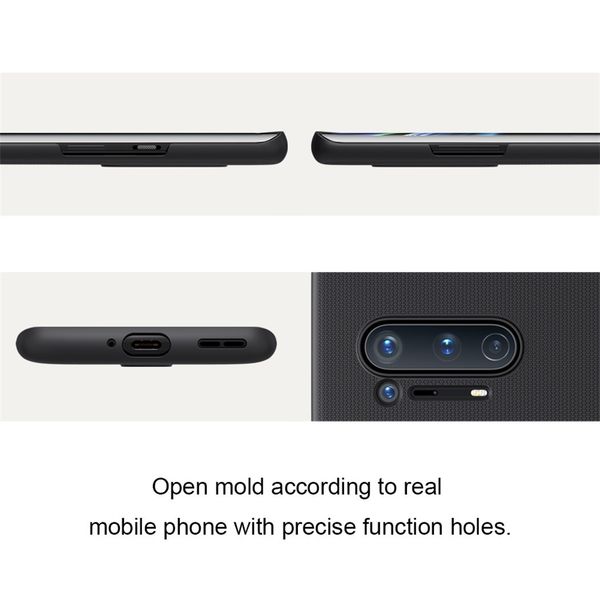 Пластиковый чехол-бампер Nillkin Super Frosted Shield для One Plus 8 Pro (синий)