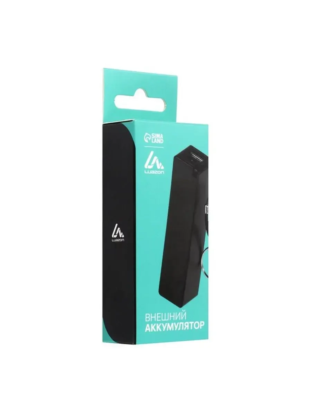 Внешний аккумулятор Luazon PB-03, 2200 мАч, USB, 1 А, крепле