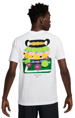 Мужская теннисная футболка Nike Court Tennis - white