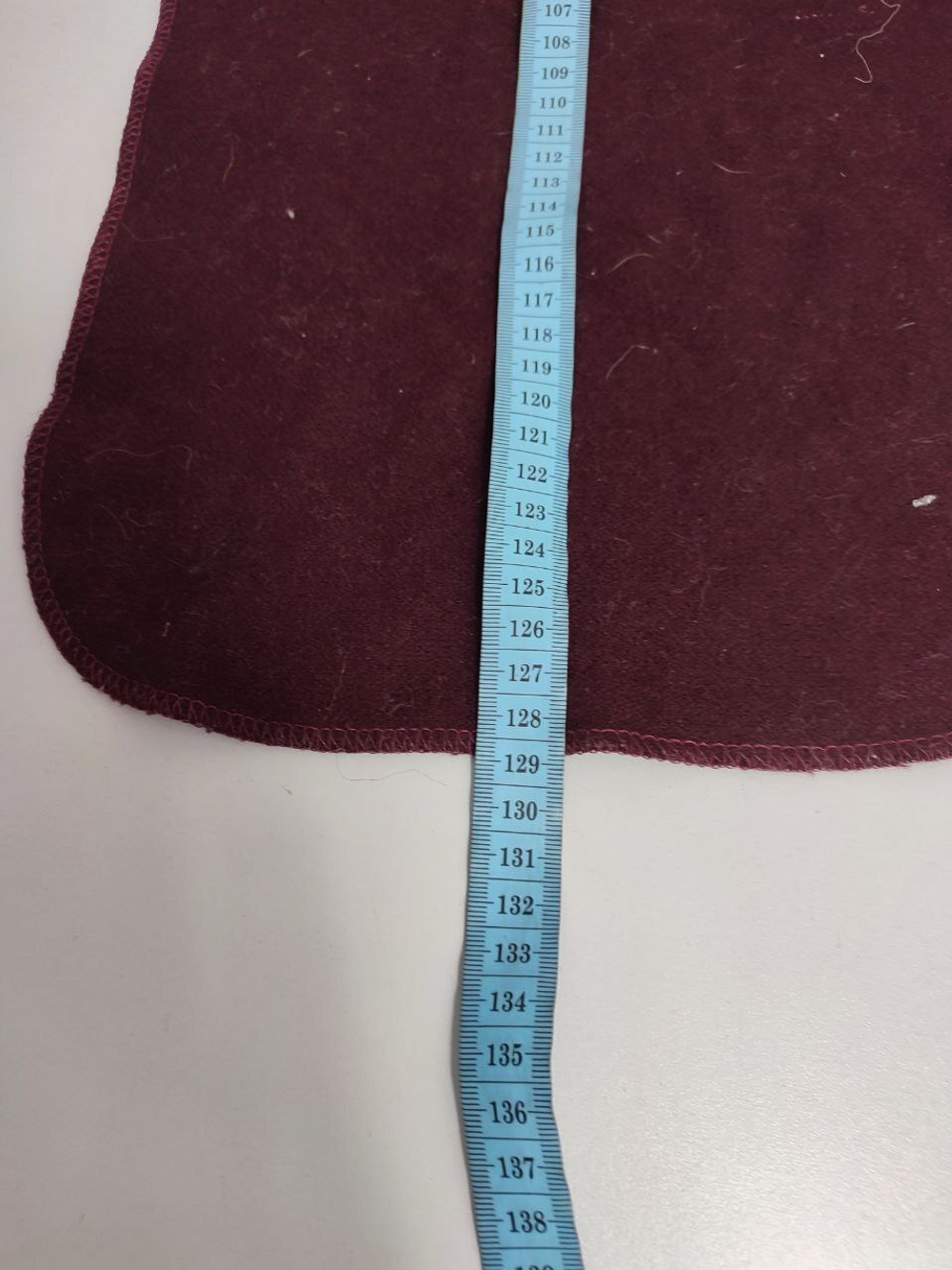 Шарф шерстяной бордовый