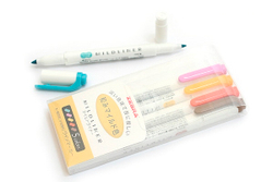 Текстовыделители Zebra Mildliner (5 шт. набор №3: теплые пастельные оттенки WKT7-5C-RC)