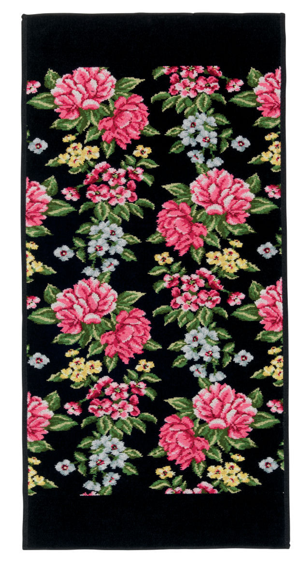 Полотенце 50x100 Feiler Peony Schwarz Black черное