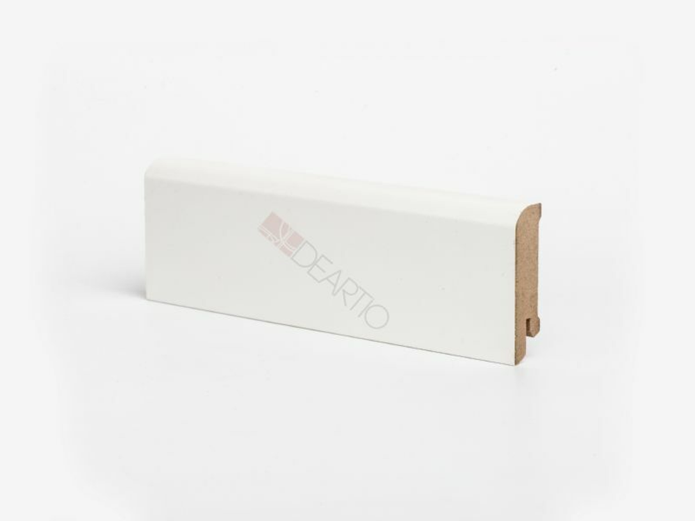 Плинтус МДФ Деартио U 102-60 белый 60х16х2050