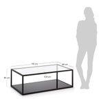 Журнальный столик La Forma (ex Julia Grup) Greenhill 110 x 60 см черный