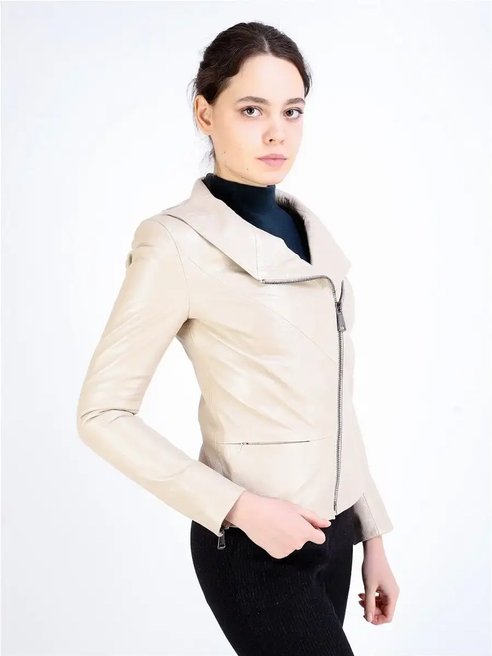 Косуха кожаная куртка женская Турция