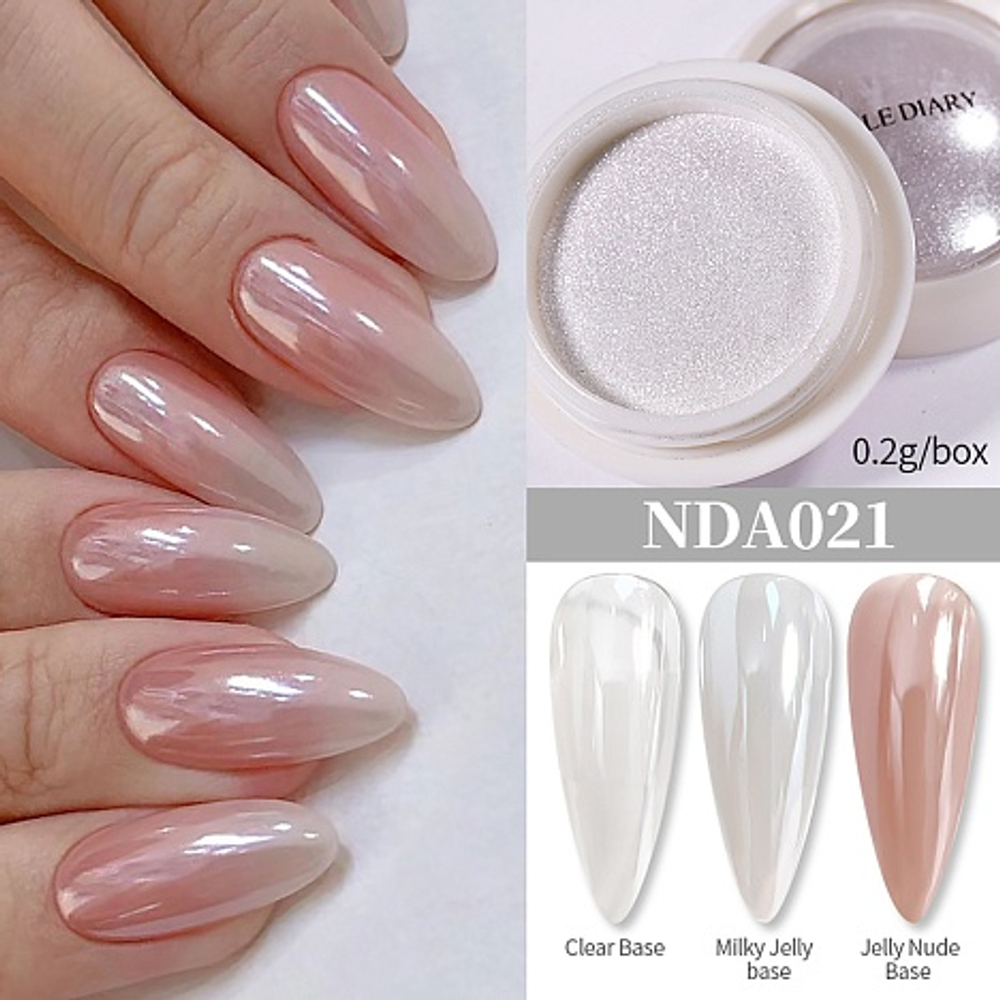 Nicole Diary, Жемчужная втирка Pearl Nail Powder NDA021 (0,2 гр)