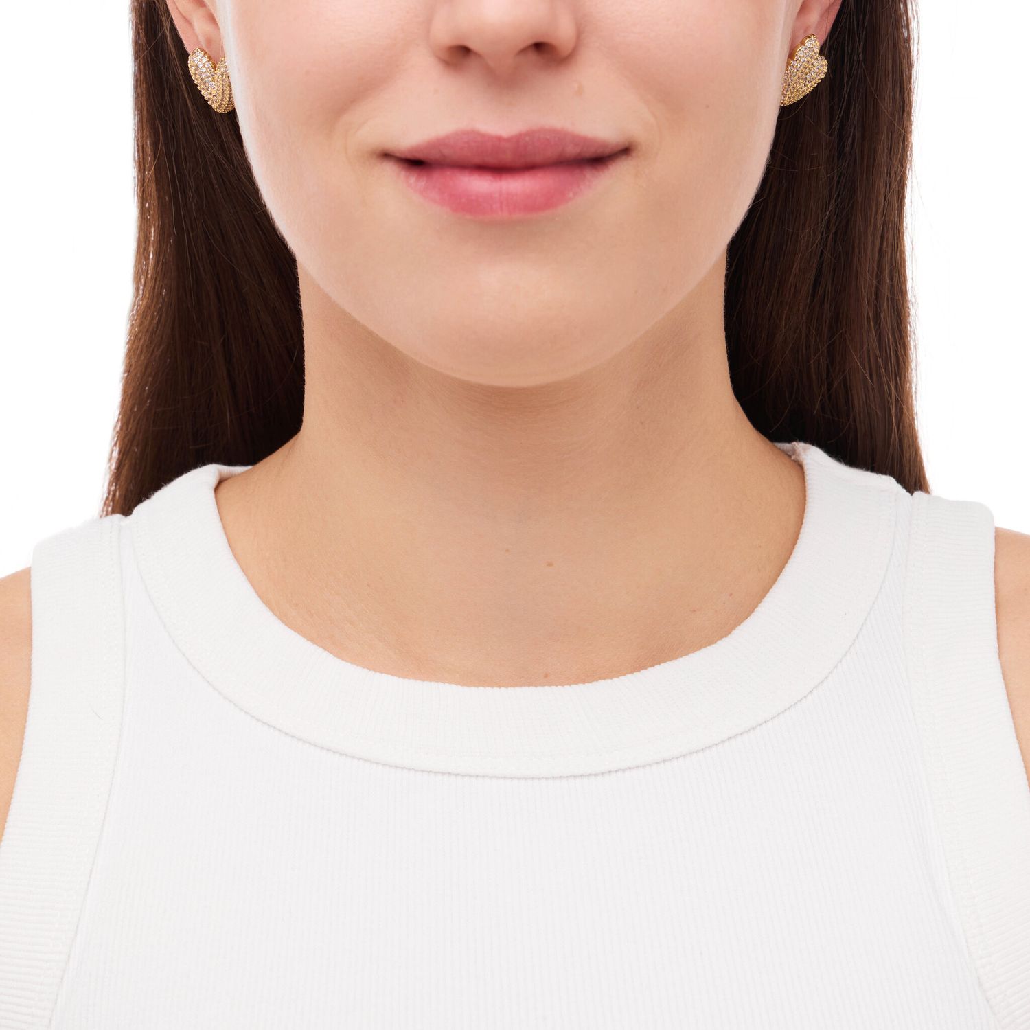 Серьги Uptown Heart Earrings – Gold