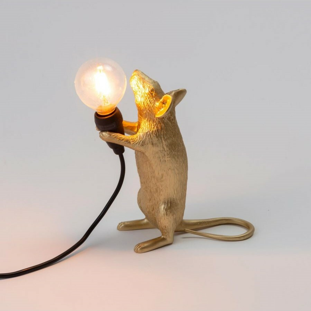 Настольная лампа Mouse Lamp Standing GOLD USB 15230