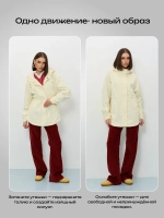 Ветровка с капюшоном удлиненная