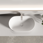 Раковина CERAMICANOVA Twist накладная овальной формы 500x300x140 белый матовый CN12001MW