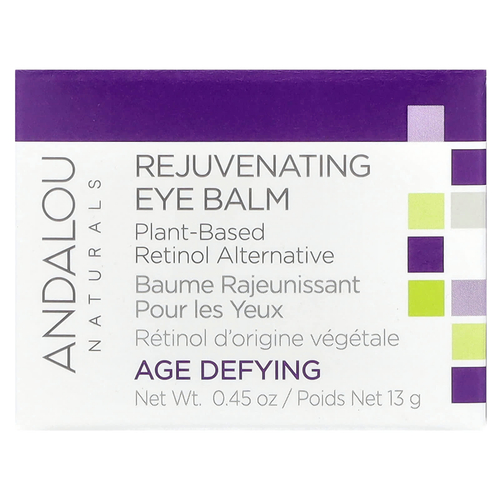 Andalou Naturals, омолаживающий бальзам для кожи вокруг глаз, растительная альтернатива ретинолу, антивозрастной эффект, 13 г (0,45 унции)
