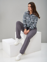 Костюм с брюками КБ-184/серый-акварель