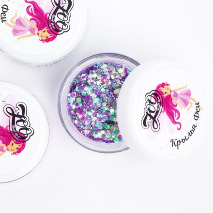 1558 Шестигранники микс "Крылья феи" 2 г