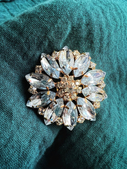 Пуговица со стразами 38 мм