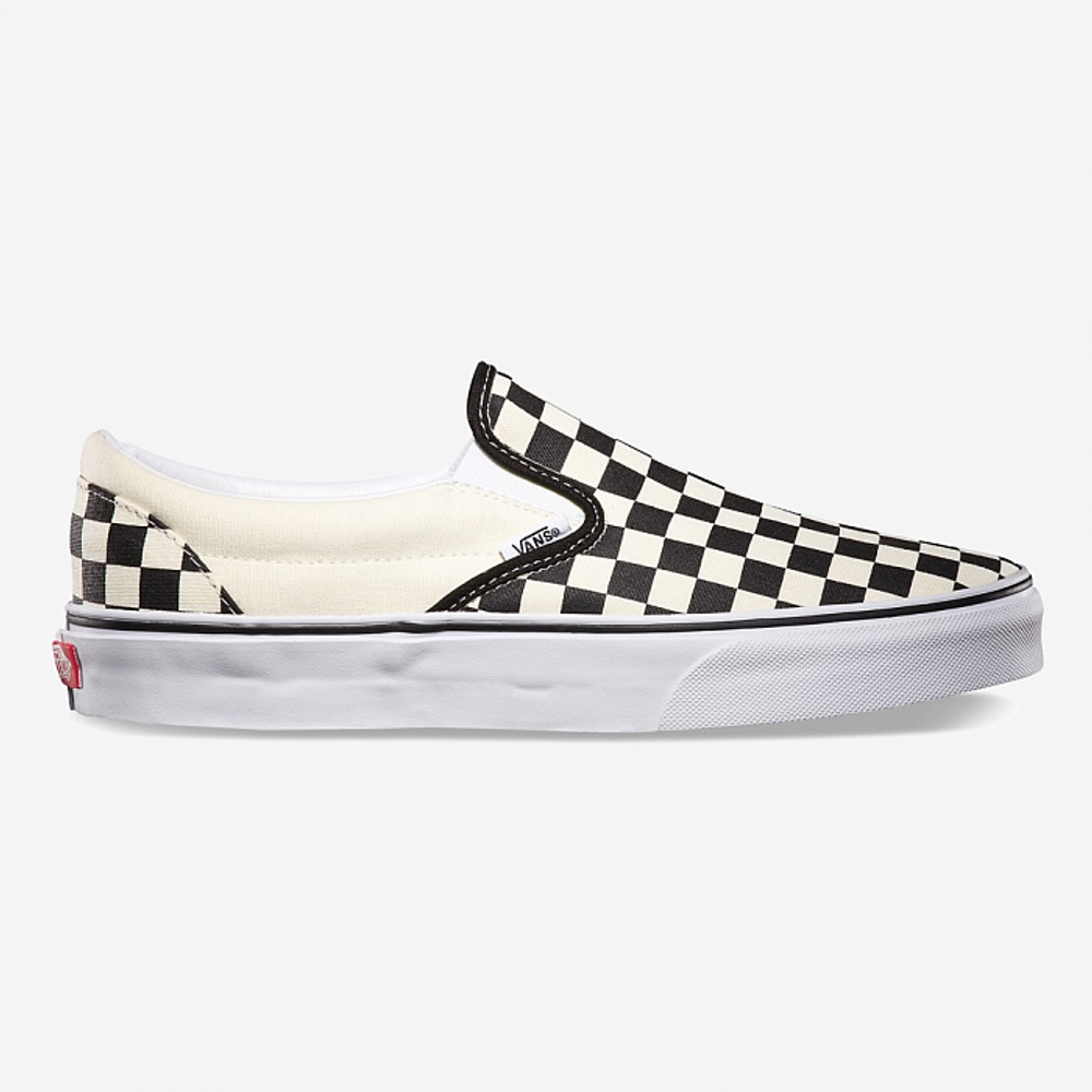 vans classic slip on blk whtchck 5 890