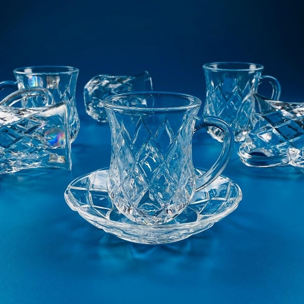 Lenardi 588-641 Чайный набор 12пр. 130мл в под.уп.(х8)Стекло