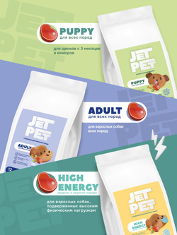 Jet Pet Fun корм для собак всех пород, говядина 2,5 кг