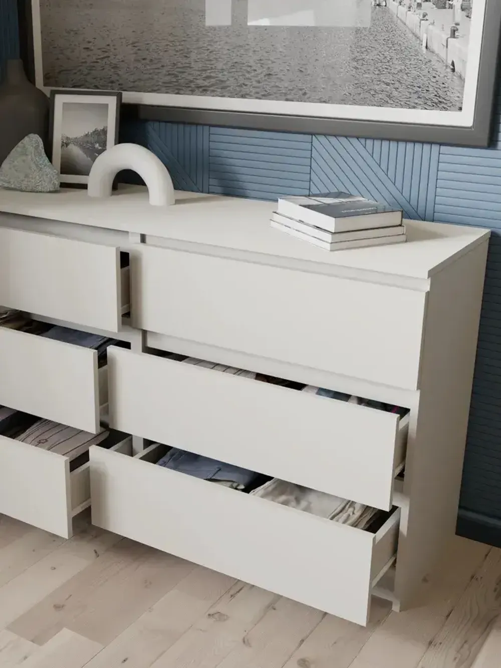 "МС Мори" Комод МК 1380.6 (Сатин), ДСВ-Мебель, г. Пенза