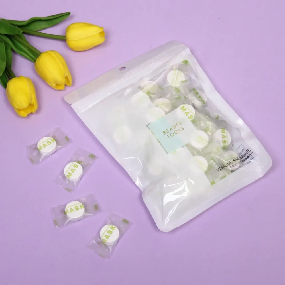 Набор косметический «Beauty», 55-60 масок, цвет белый, 15*20см