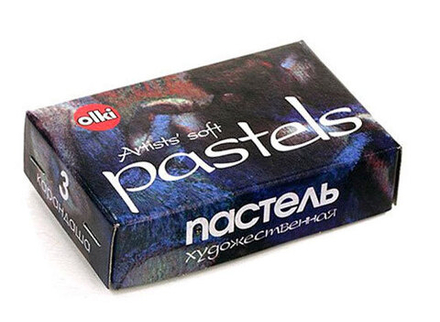Пастель сухая OLKI  1цв./3кар. художественная мягкая, 803.10- Сепия