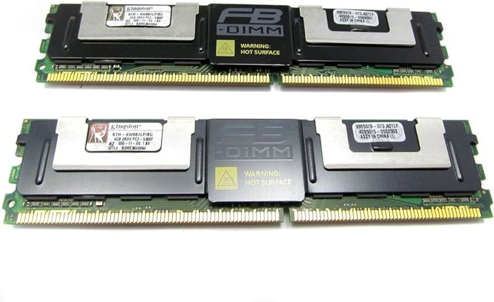 Оперативная память Kingston 8GB(2x4GB) PC2-5300 FBD 240-pin Memory KTH-XW667LP/8G