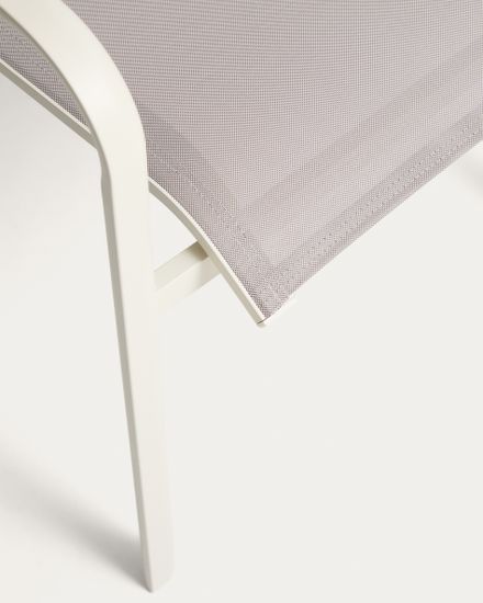 Уличный стул Canea из алюминия цвета экрю