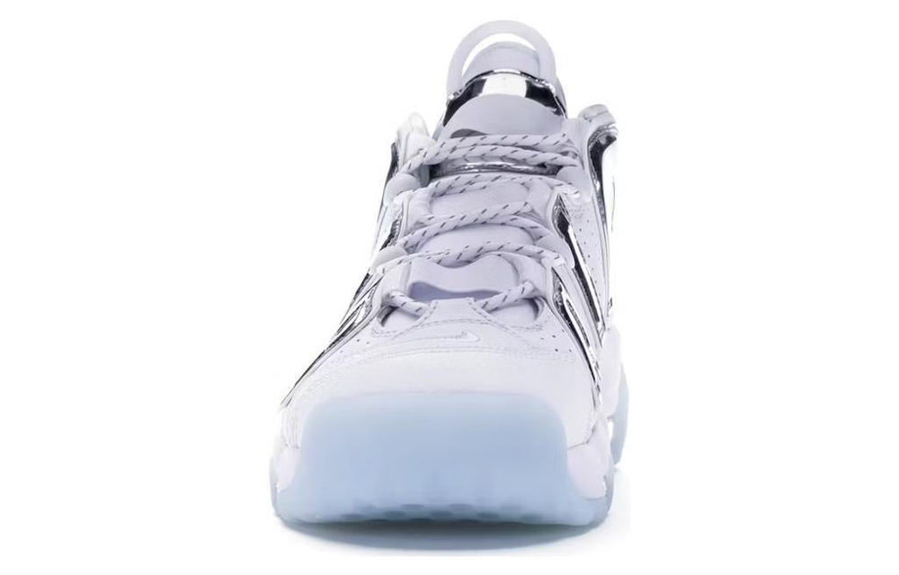 Кроссовки Nike Air More Uptempo Chrome White (W) Air (Женская размерная сетка)