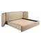 Кровать 7218 из экокожи цвета норки для матраса 180 х 200 см