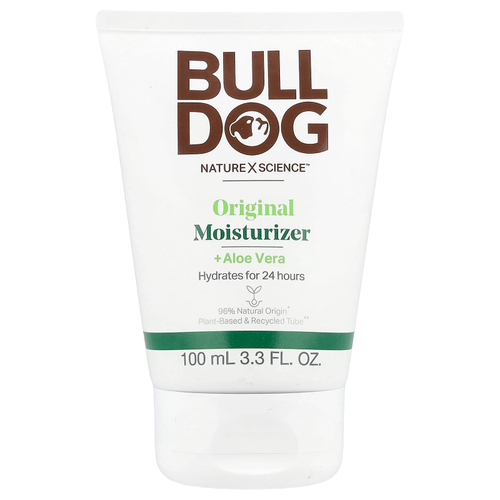 Bulldog Skincare For Men, оригинальный увлажняющий крем с алоэ вера, 100 мл (3,3 жидк. унции)