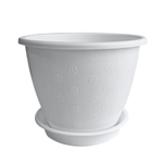 Кашпо "Цветочек" с поддоном 2,1л (белый)