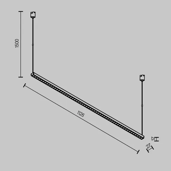 Трековый светильник Точки / Points Elasity 3000К 52Вт 36° Technical tr169-1-52w3k-m-b