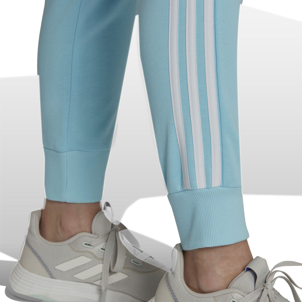 Женские теннисные брюки adidas 3 Stripes French Terry Core Training Pants Women - Blue