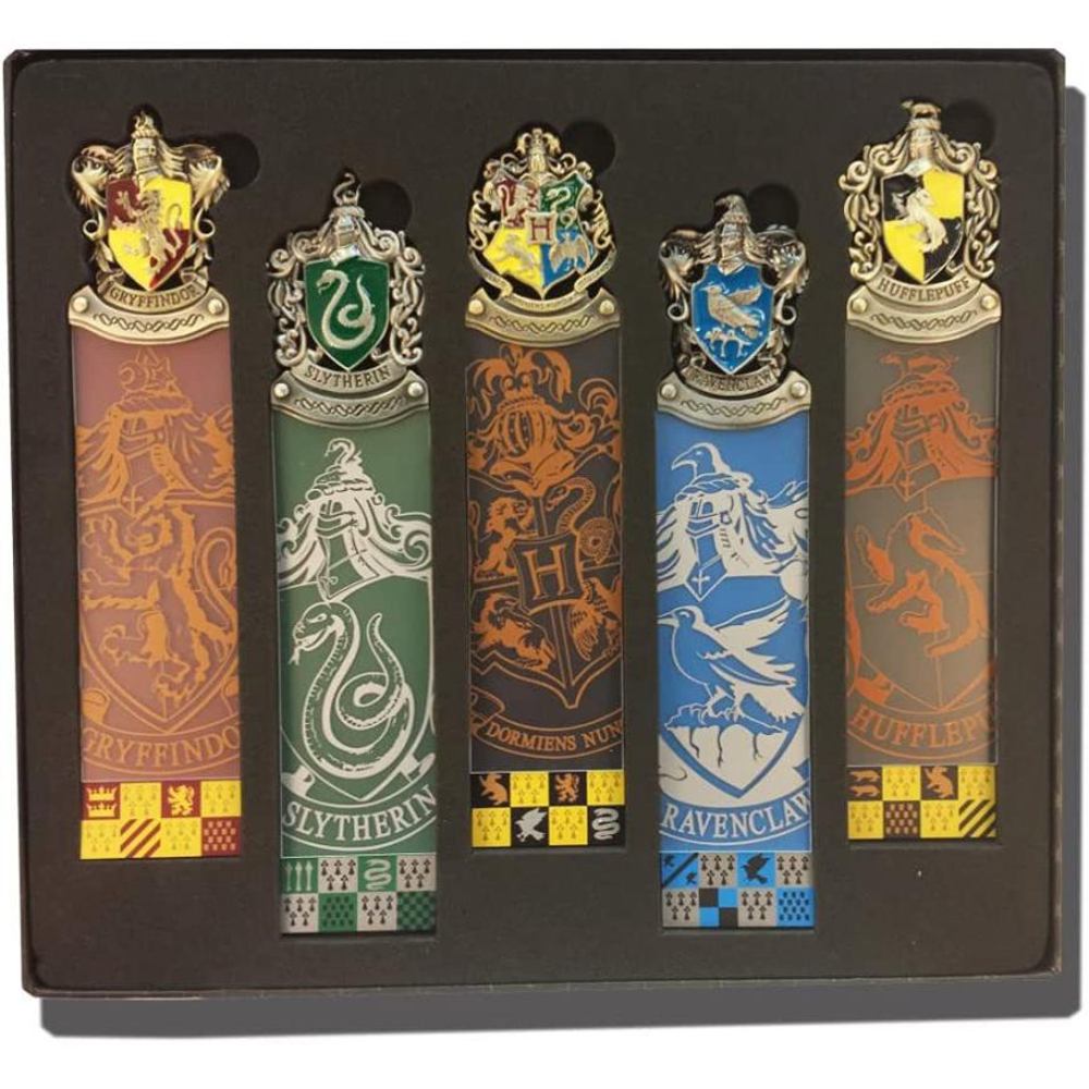 Закладка для книг The Noble Collection Гарри Поттер: «гербы Хогвартса» (комплект — 5 шт.)