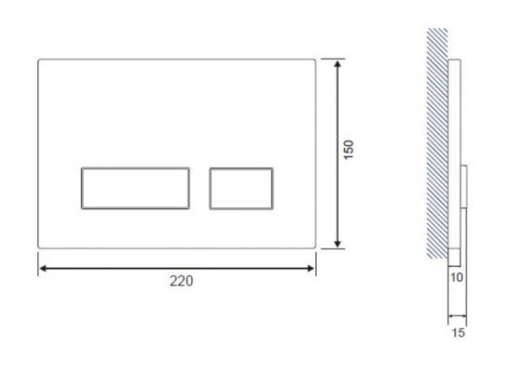 Кнопка MOVI для LINK PRO/VECTOR/LINK/HI-TEC пластик белый