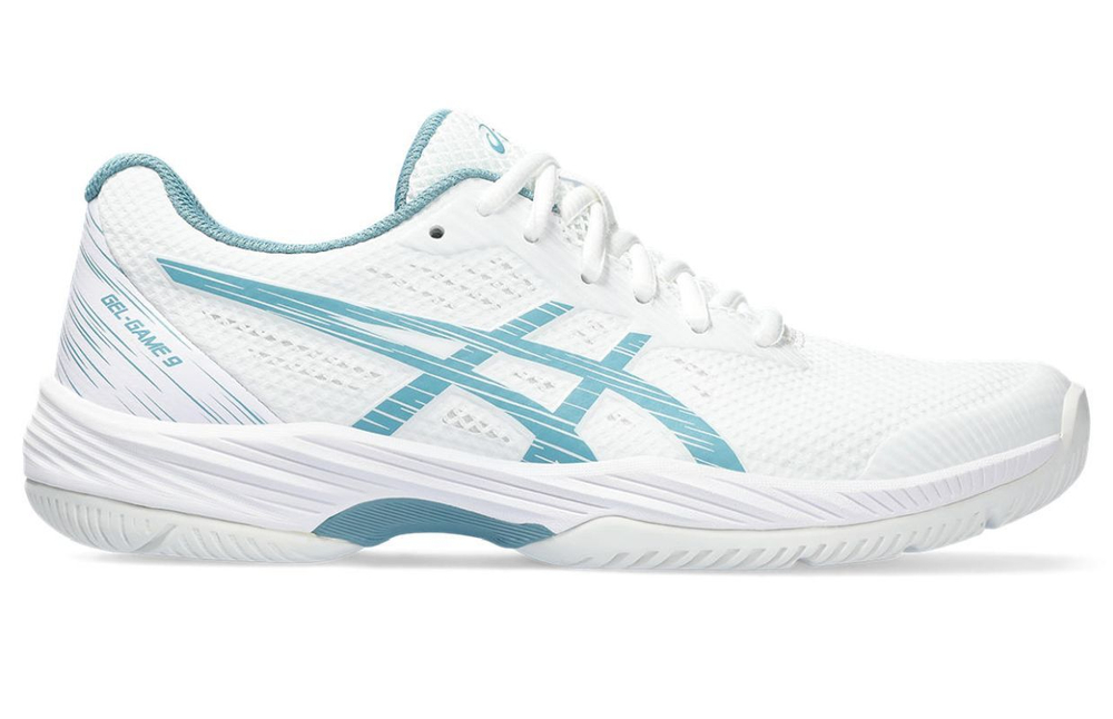 Женские Кроссовки теннисные Asics Gel-Game 9 - white/gris blue
