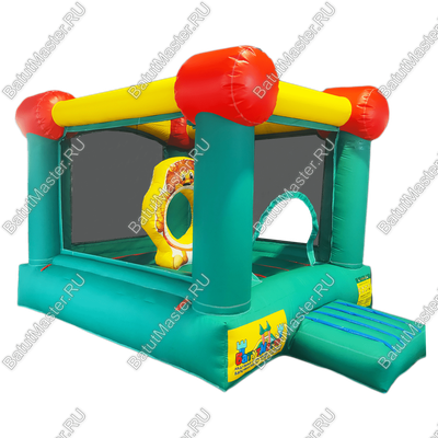 Детский надувной батут "Мини-замок" с горкой 2,8*2,1*1,7 м